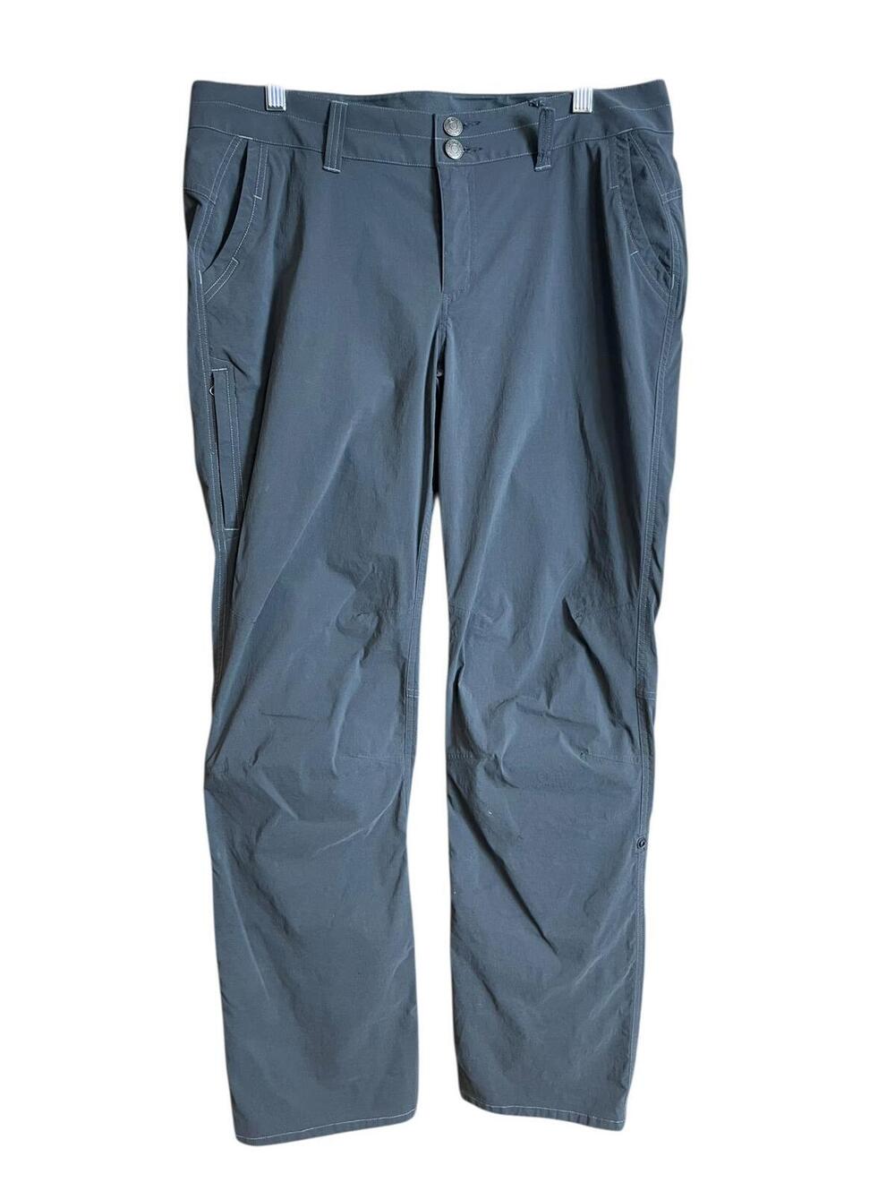 Marmot gray hiking pants with roll tab legs 12